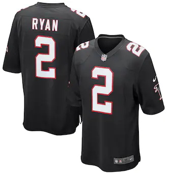 youth atlanta falcons matt ryan nike black alternate game j